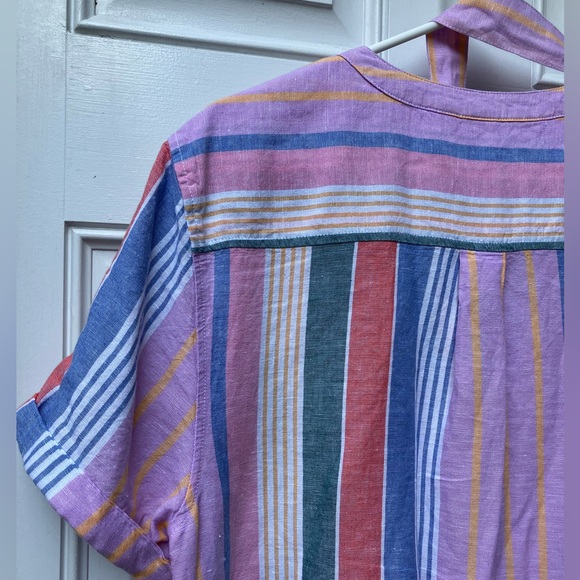 GAP Striped Midi Dress - Pink and Blue - Picture 10 of 12